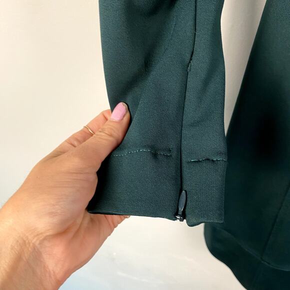 Theory Scuba Catalina Knit Long Sleeve Dress Green Small - Picture 4 of 7